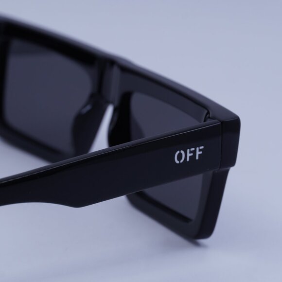 Off-White OERI13Z CHANDLER 1007 Sunglasses Black Square Frame, Dark Grey Lenses - Picture 4 of 11